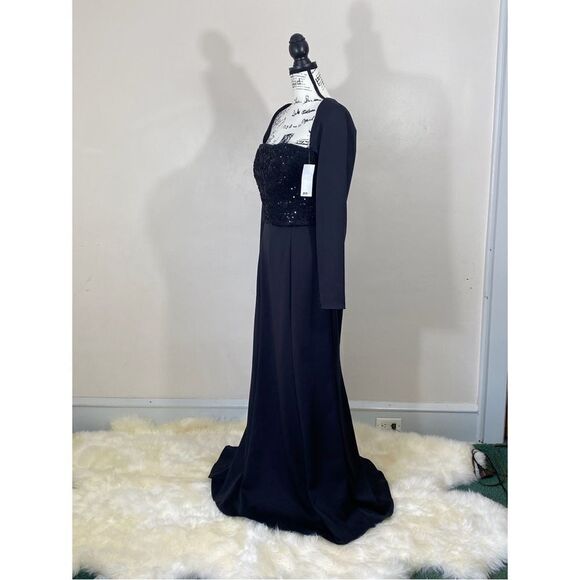 Amsale Stretch crepe gown size 10 - Picture 8 of 13